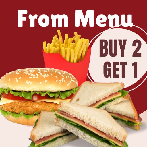 MENU ITEM - Buy 2 & Get 1 Free.